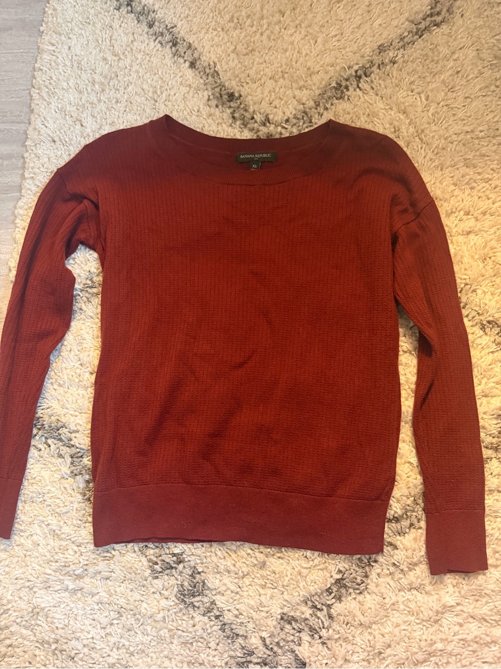 Banana Republic Deep Rust Crewneck Sweater